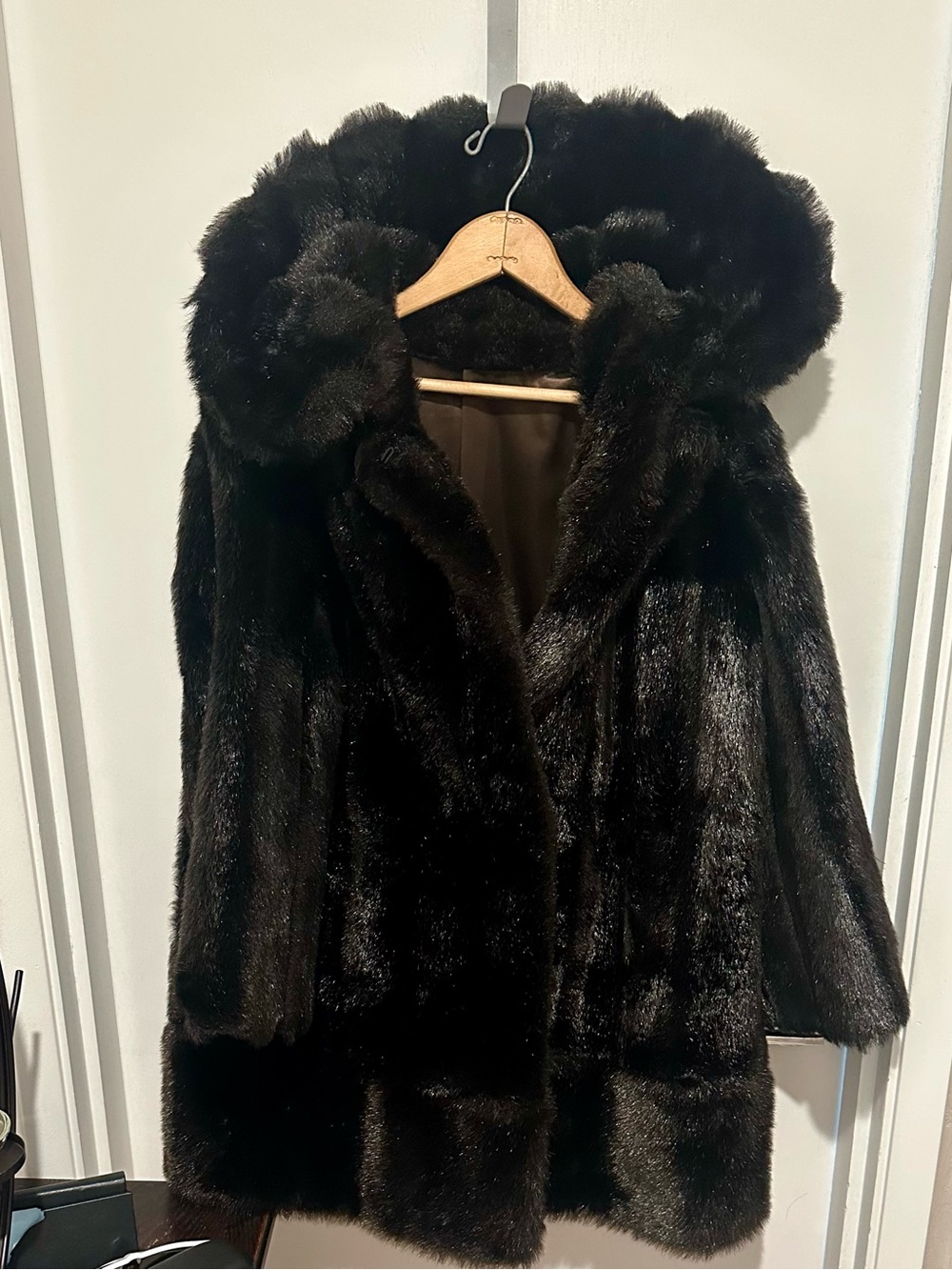 Vintage 1950s Susan Lynn Item House Faux Mink Fur Coat